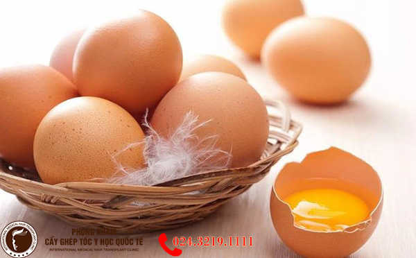trứng - thực phẩm chống rụng tóc