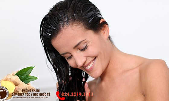 chữa rụng tóc bằng gừng tươi