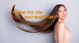 1 tháng tóc dài bao nhiêu cm