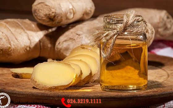 tinh dầu gừng trị lông mày thưa lông mày nhạt