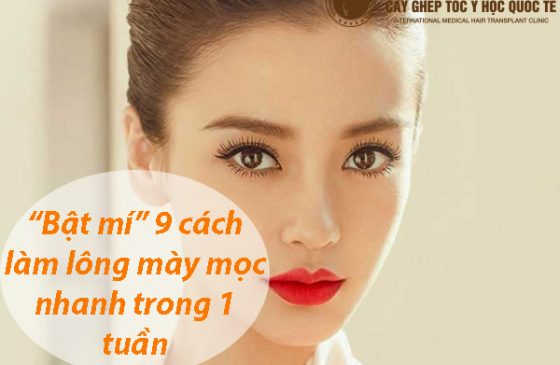 cách làm lông mày mọc nhanh trong 1 tuần
