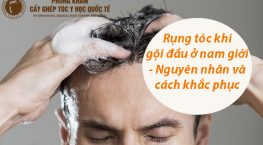 rụng tóc khi gội đầu ở nam giới