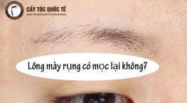 lông mày rụng có mọc lại không