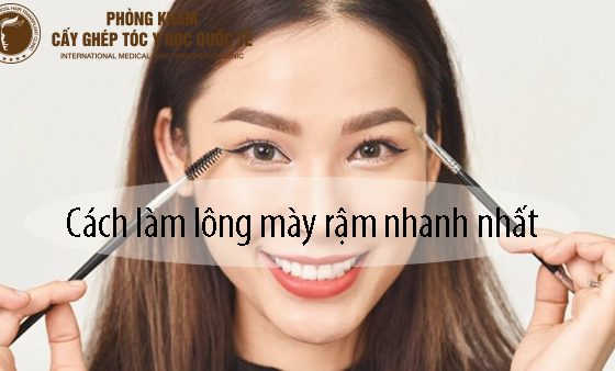 cách làm lông mày rậm