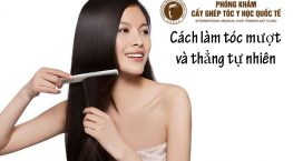 cách làm tóc mượt và thẳng tự nhiên