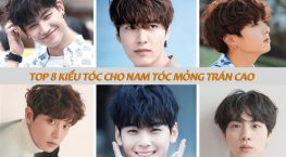 kiểu tóc cho nam tóc mỏng trán cao