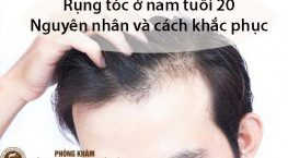 rụng tóc ở nam tuổi 20