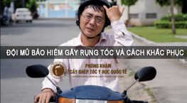 đội mũ bảo hiểm gây rụng tóc