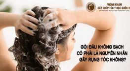 Gội đầu không sạch có phải là nguyên nhân gây rụng tóc không