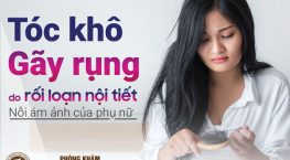 rụng tóc nhiều và nổi mụn vì rối loạn nội tiết