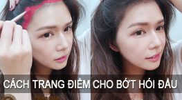 cách trang điểm cho bớt hói đầu