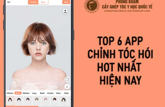 app chỉnh tóc hói