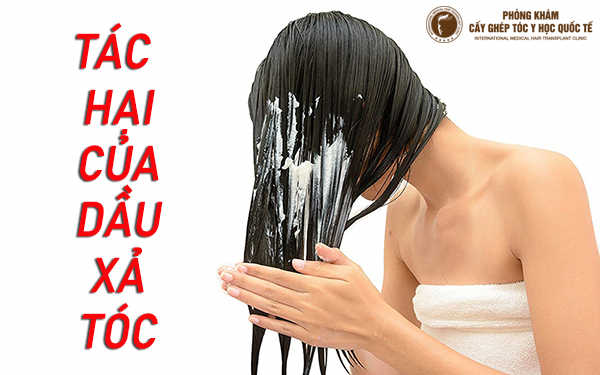 những tác hại của dầu xả tóc khi dùng sai cách