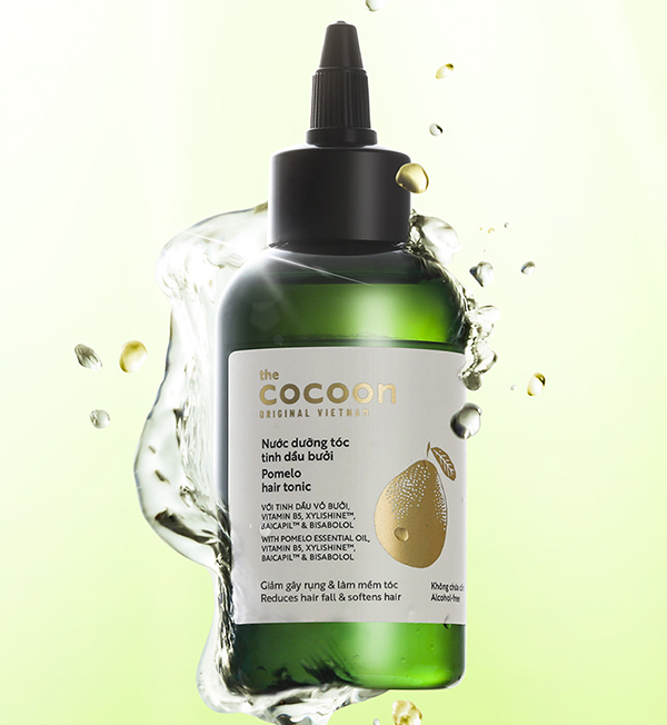 nước dưỡng tóc tinh dầu bưởi Cocoon Pomelo review