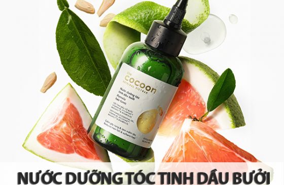 nước dưỡng tóc tinh dầu bưởi Cocoon Pomelo review