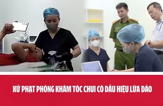 Xử phạt phòng khám tóc chui có dấu hiệu lừa đảo