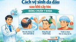 Cách vệ sinh da đầu sau khi cấy tóc đúng chuẩn y khoa – Quyết định 70% tỷ lệ tóc mọc khỏe