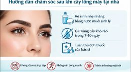 Hướng dẫn chăm sóc sau khi cấy lông mày tại nhà: Bí quyết giúp dáng mày lên đẹp, bền lâu