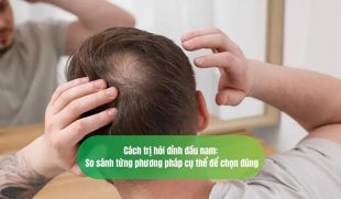 Cách trị hói đỉnh đầu nam: So sánh từng phương pháp cụ thể để chọn đúng