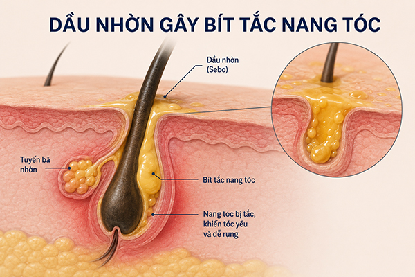 Người tóc dầu có dễ bị hói không