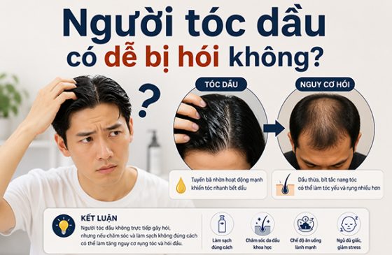 Người tóc dầu có dễ bị hói không