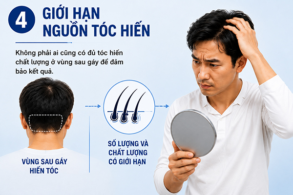 Giới hạn về nguồn tóc hiến 