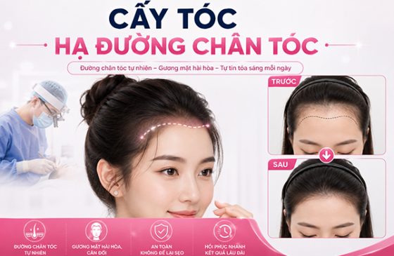 Cấy tóc hạ đường chân tóc: Giải pháp điều chỉnh đường chân tóc tự nhiên