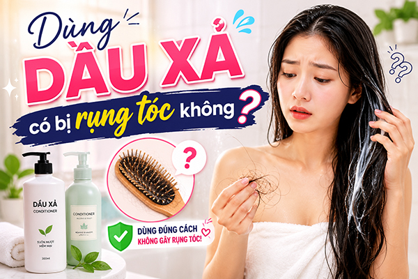 Dùng dầu xả có bị rụng tóc không? 90% người đang hiểu sai