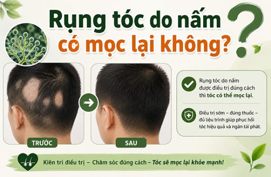 [Giải đáp] Rụng tóc do nấm có mọc lại không