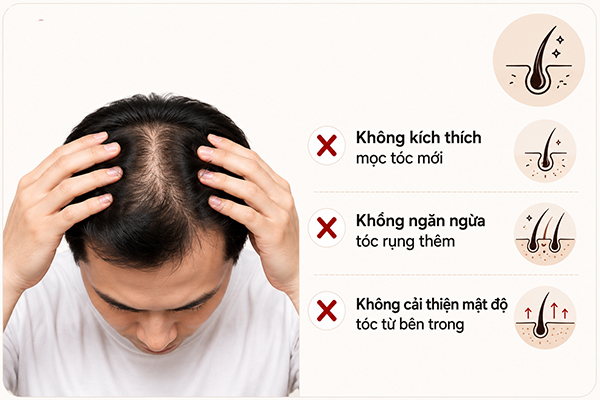 Điêu khắc sợi tóc không giải quyết hiệu quả hói đầu