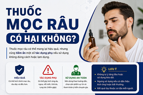 Thuốc mọc râu có hại không?