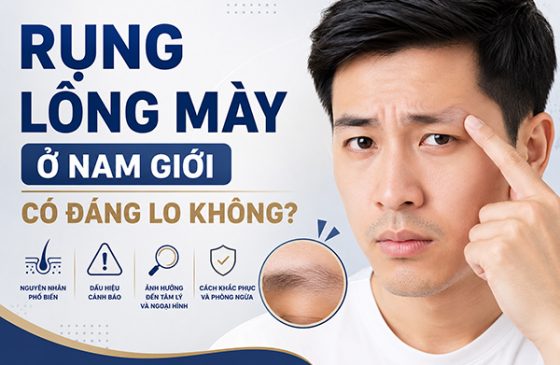 Rụng lông mày ở nam giới có đáng lo không?