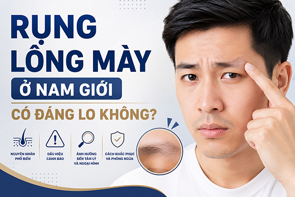 Rụng lông mày ở nam giới có đáng lo không?