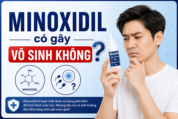 Minoxidil có gây vô sinh không? Sự thật cần biết