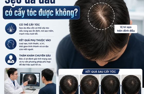 [Giải đáp]: Sẹo da đầu có cấy tóc được không?