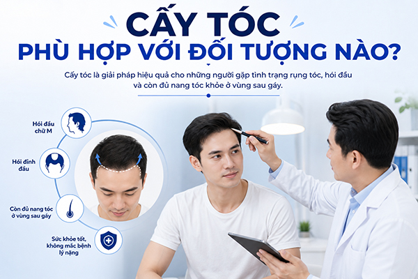 Cấy tóc phù hợp với đối tượng nào?