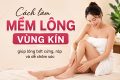 7 Cách làm mềm lông vùng kín giúp lông bớt cứng và dễ chăm sóc