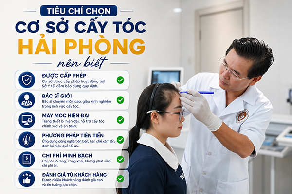 Tiêu chí chọn cơ sở cấy tóc Hải Phòng nên biết 