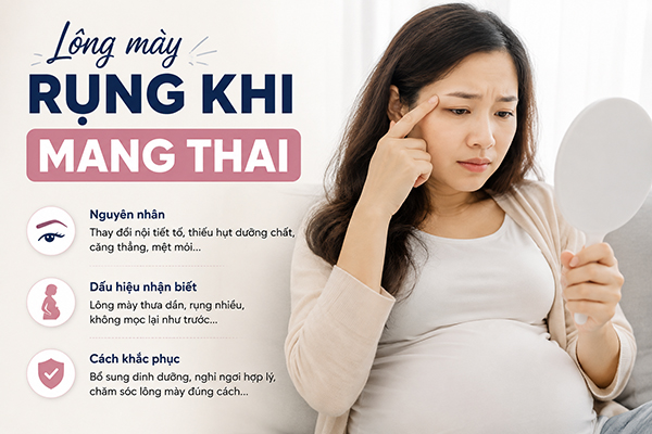 Lông mày rụng khi mang thai: Nguyên nhân và cách xử lý an toàn