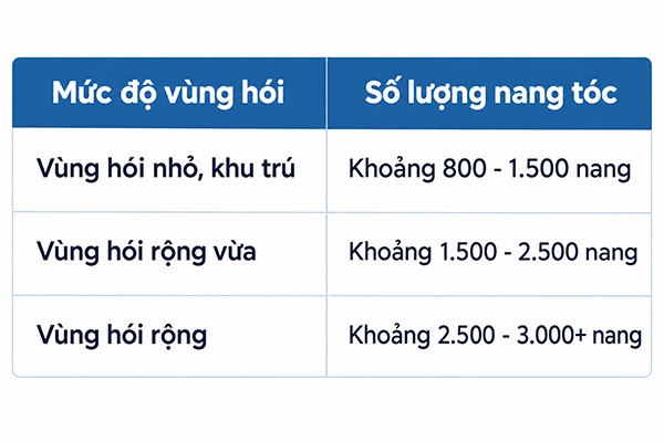 Cấy tóc hói đỉnh đầu tại Hải Phòng
