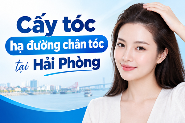 cấy tóc hạ đường chân tóc tại Hải Phòng