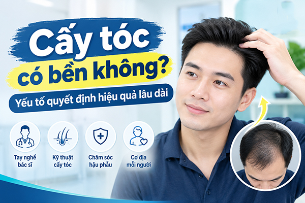 Cấy tóc có bền không? Yếu tố quyết định hiệu quả lâu dài