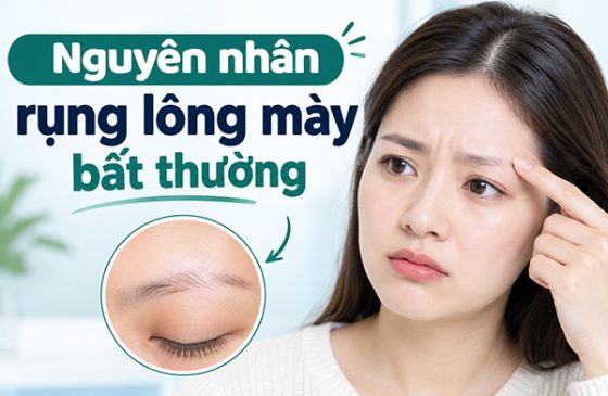 7 Nguyên nhân rụng lông mày bất thường bạn không nên bỏ qua